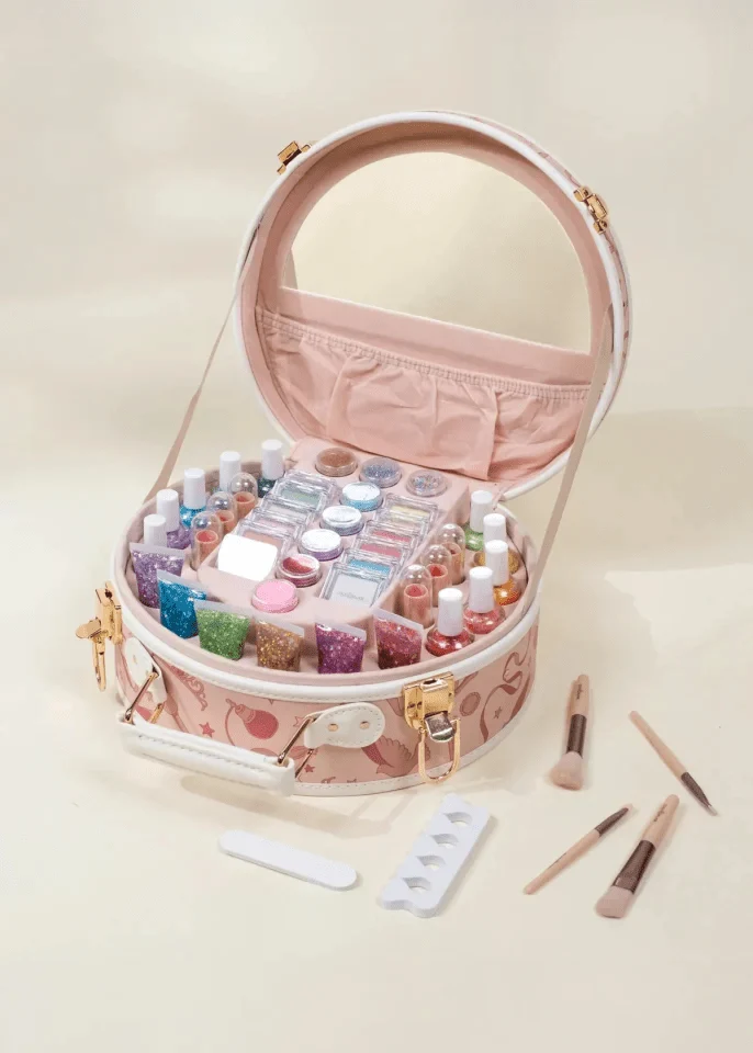 Coco Village Premium Makeup Set & Vegan Leather Case - 50pcs Bag
