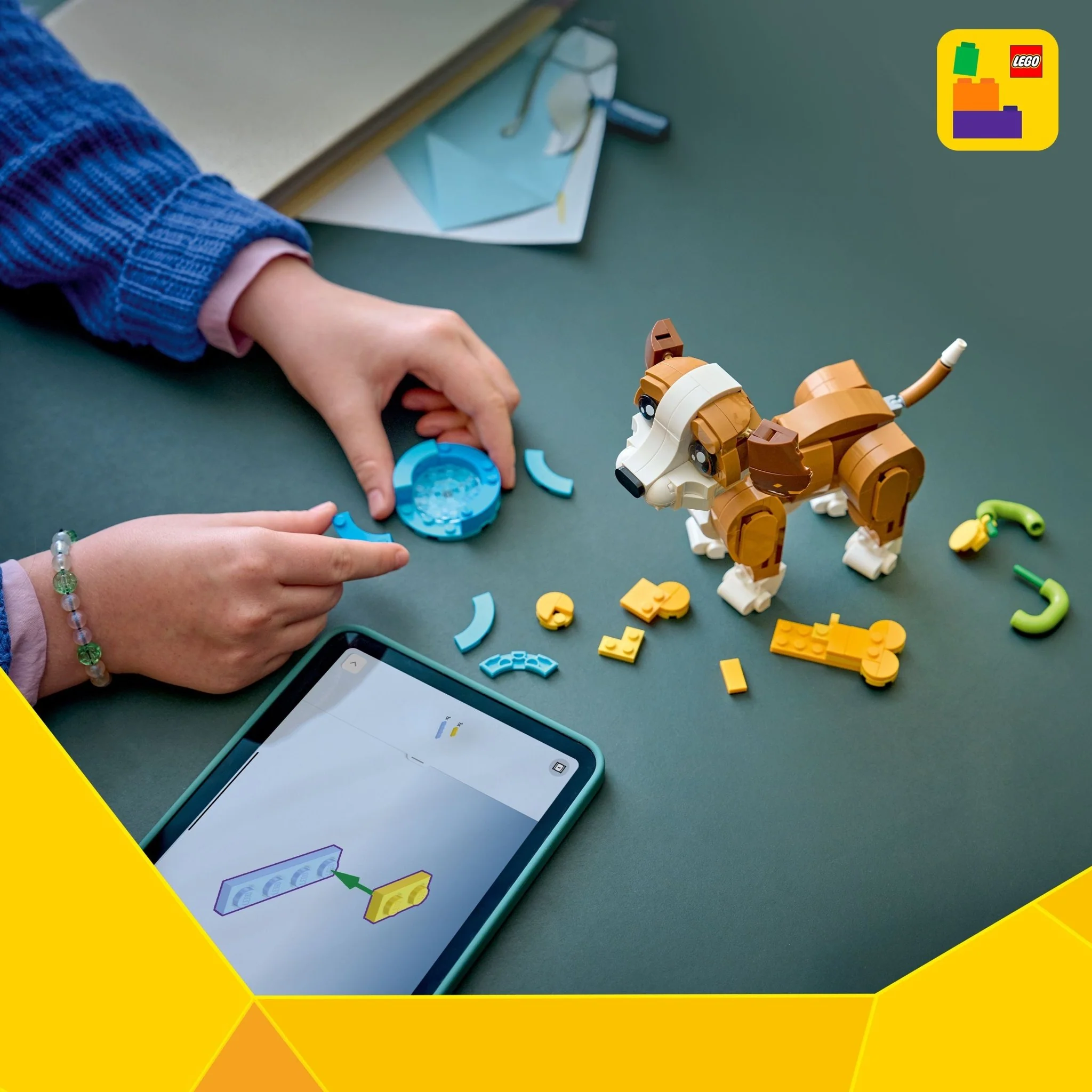 LEGO® Creator LEGO® Cute Animals: Playful Puppy Dog 31382 Toy - Image 6
