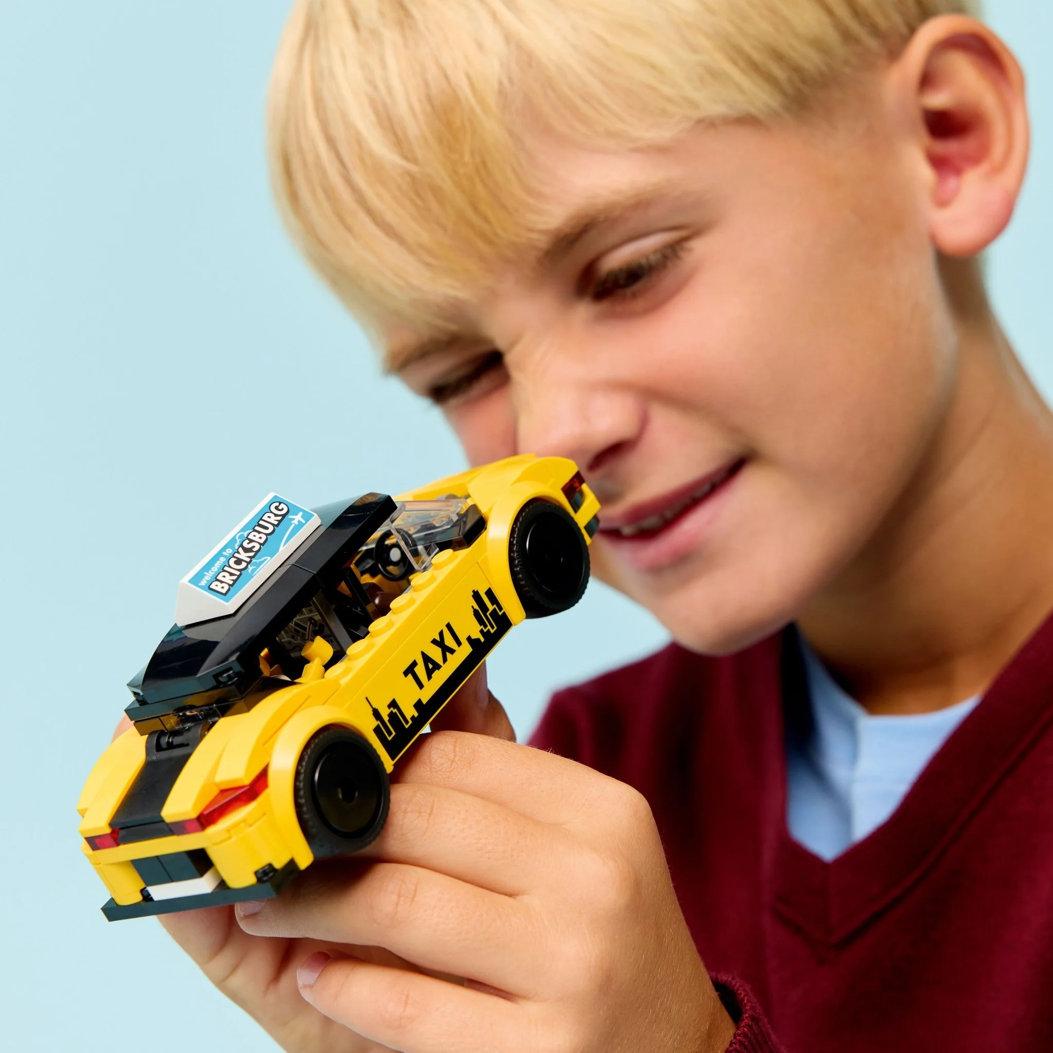 LEGO® City LEGO® Yellow Taxi 60487 Toy - Image 4