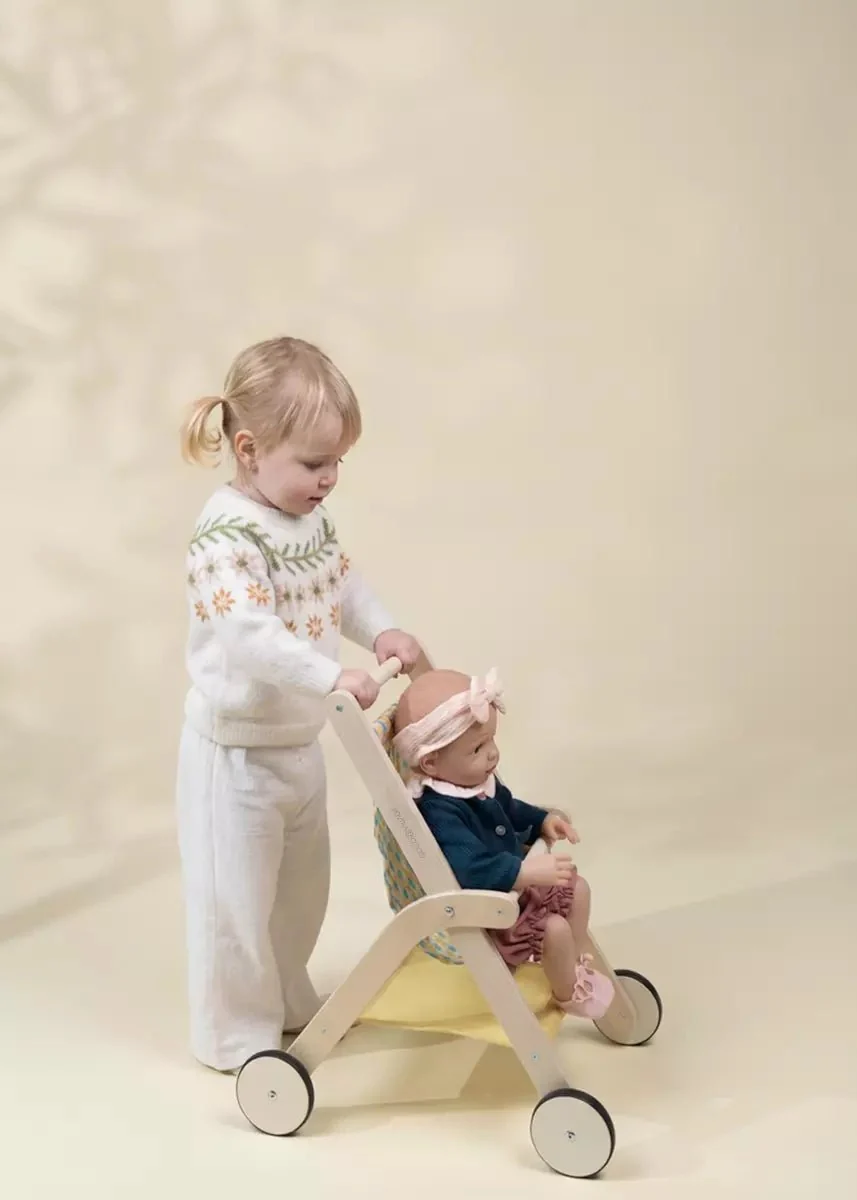 Coco Village Wooden Doll Stroller Basket - Image 7