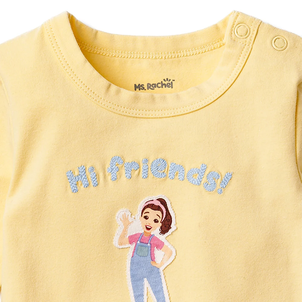 Ms.Rachel Long Sleeve Bodysuit - Yellow / 6-9m - Image 9