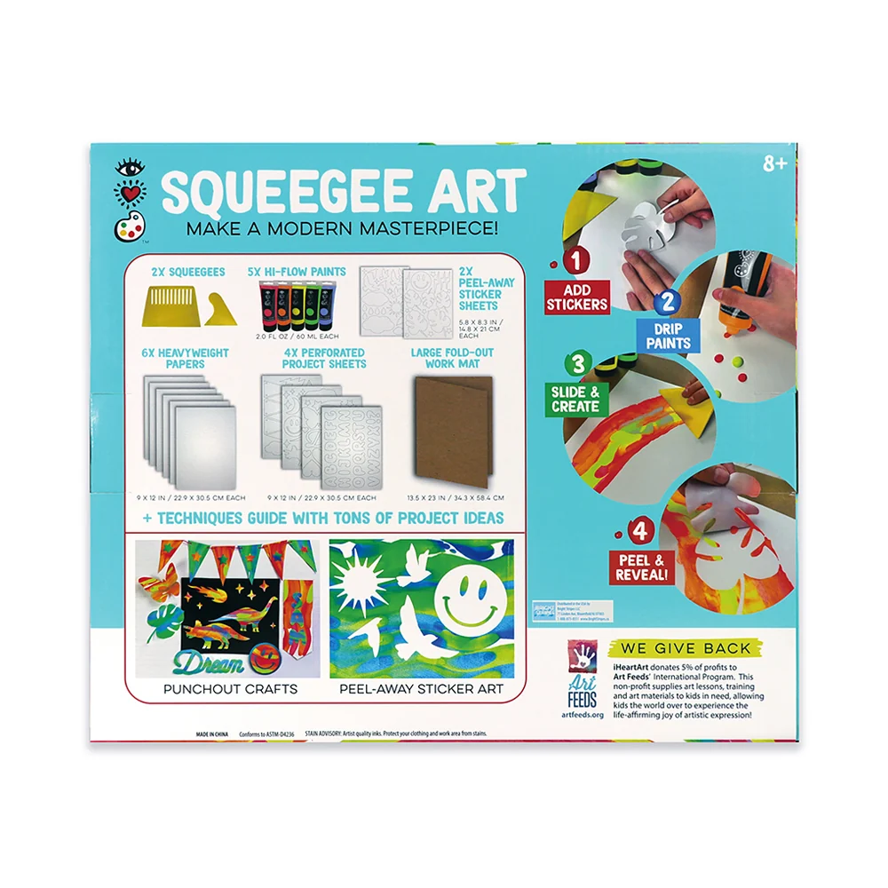 Bright Stripes iHeartArt Squeegee Art Mask - Image 10