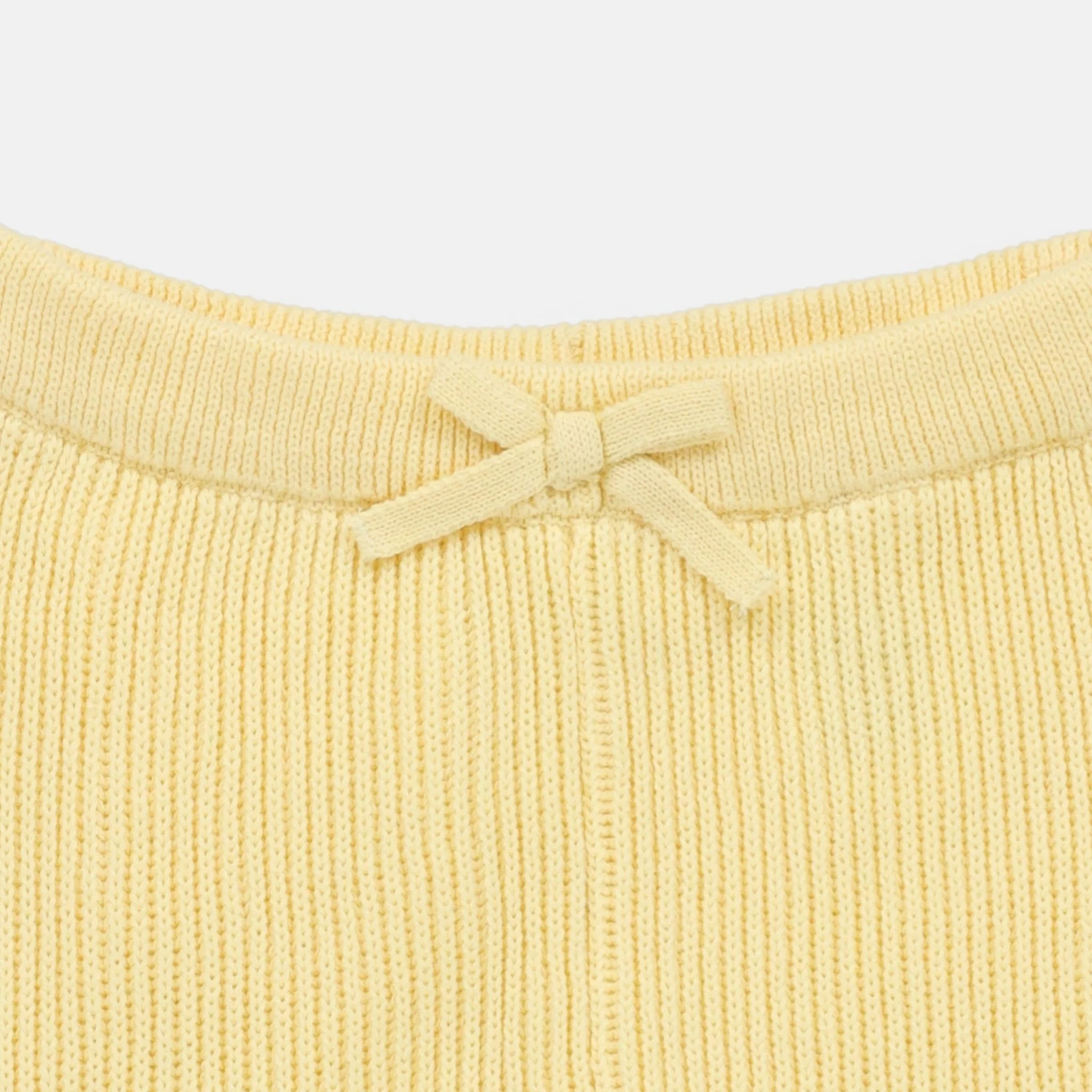 Rise Little Earthling Rib Knit Jogger - Yellow / 0-3m - Image 2