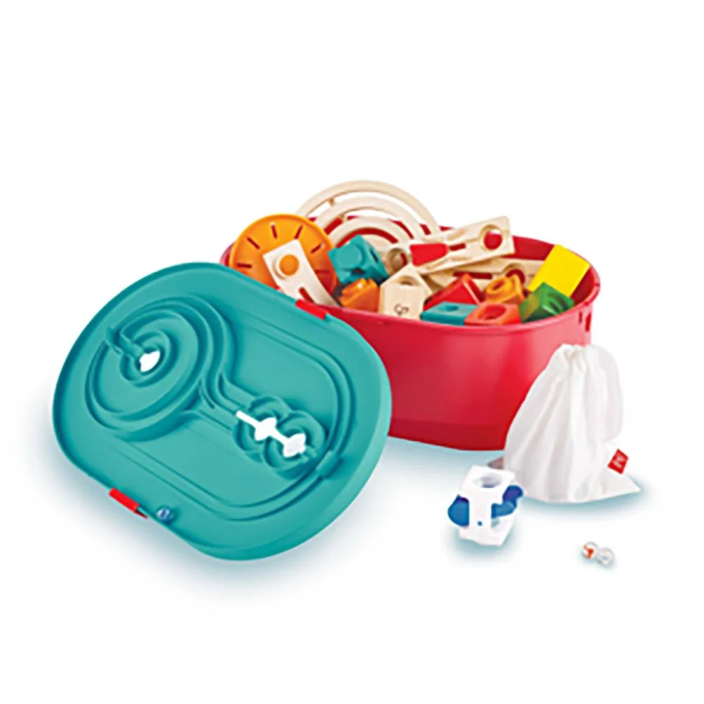 Hape Quadrilla Stack Track Bucket Set Bag