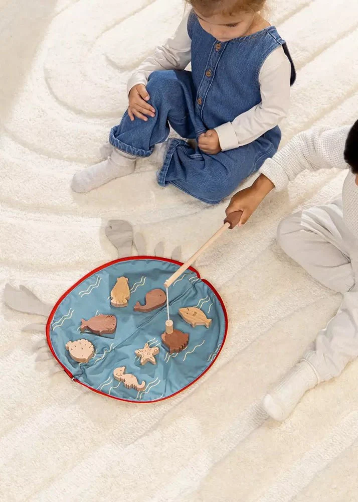 Coco Village Wooden Fishing Game with Bag Puzzle - Image 2