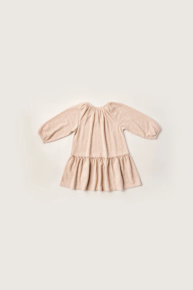 Rise Little Earthling Cozy Dress Oatmeal - Oatmeal / 2-3y - Image 3