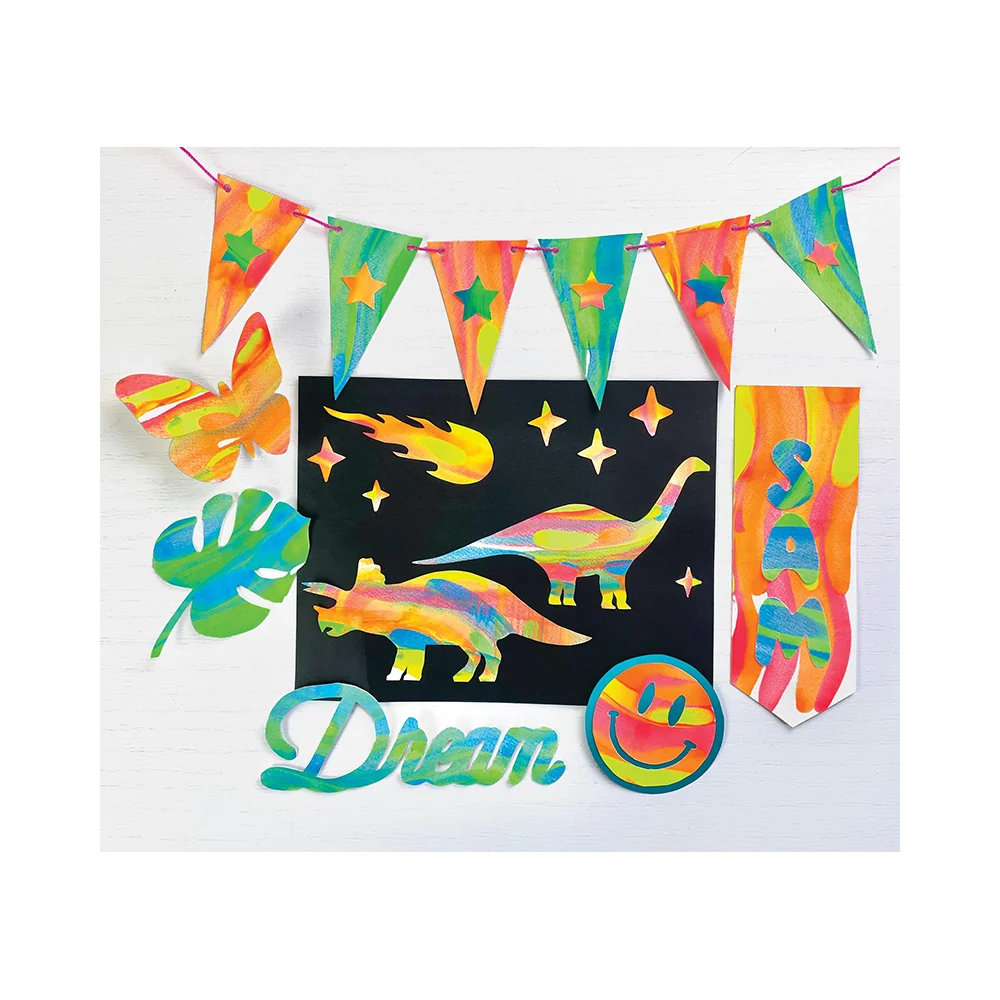 Bright Stripes iHeartArt Squeegee Art Mask - Image 12